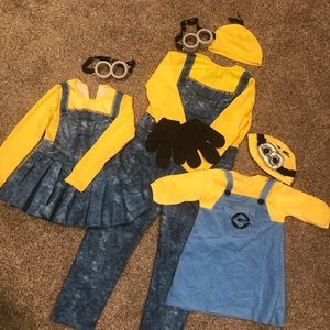 3 childrens minions costumes used once